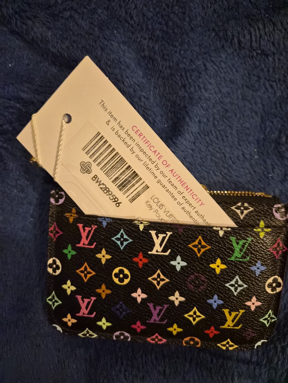 Louis Vuitton Black Murakami Multicolor Monogram Key Coin Pouch - Picture 3 of 13
